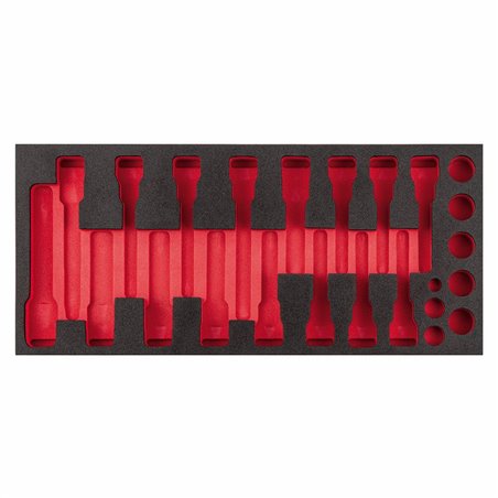 USAG 519 M 233C24AV  Modulo in spugna bicolore vuoto LxPxH mm 415x188x45              