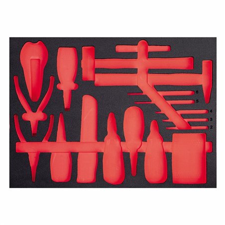 USAG 519 M 150V  Modulo in spugna bicolore vuoto LxPxH mm 565x415x45              