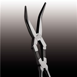 USAG 115 CLP  Pinza doppio snodo a becchi mezzotondi piegati a 45° L mm 340 a mm 65            