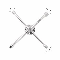 USAG 272 CA  Chiavi a croce per dadi ruote (veicoli industriali) n° 3 Bocca esagonale mm 24x27x32x3/4" a Ø mm 36x39x46          