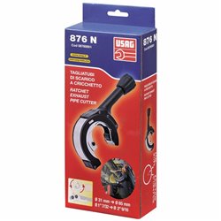 USAG 876 N  Tagliatubi a cricchetto per tubi di scarico Capacità Ø mm 31÷65 L mm 260            