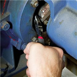 USAG 115 CP  Pinza piegata a becchi mezzotondi lunghissimi L mm 170 a mm 127 b mm 73 c mm 120° Peso gr 275      