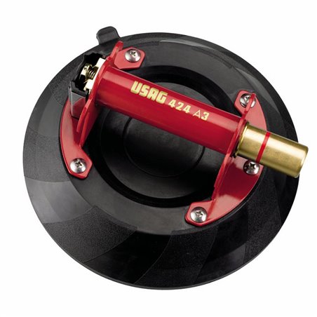 USAG 424 A3  Ventosa multiuso con impugnatura in acciaio e pompa manuale Ø mm 235 LxPxH mm 240x240x118 Portata max kg 130 Peso k