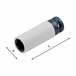 USAG 270 BM  Chiave a bussola macchina per dadi ruota Mercedes a mm 44 L mm 80            