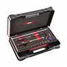 USAG 608 1/4 EAK  Assortimento in cassetta di ABS con prolunghe, cricchetto e bussole esagonali (49 pz) LxPxH mm 435x270x70     