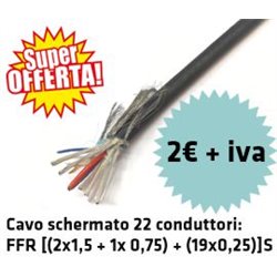 Tecnikabel 22 conductor shielded cable