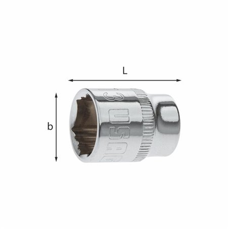 Usag 235 X 1/4 6 CHIAVI A BUSSOLA CON BOCCA ESAGONALE SPECIALE X-GRIP