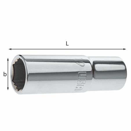 Usag 235 XL 1/2 19 CHIAVI A BUSSOLA LUNGHE CON BOCCA ESAGONALE SPECIALE X-GRIP