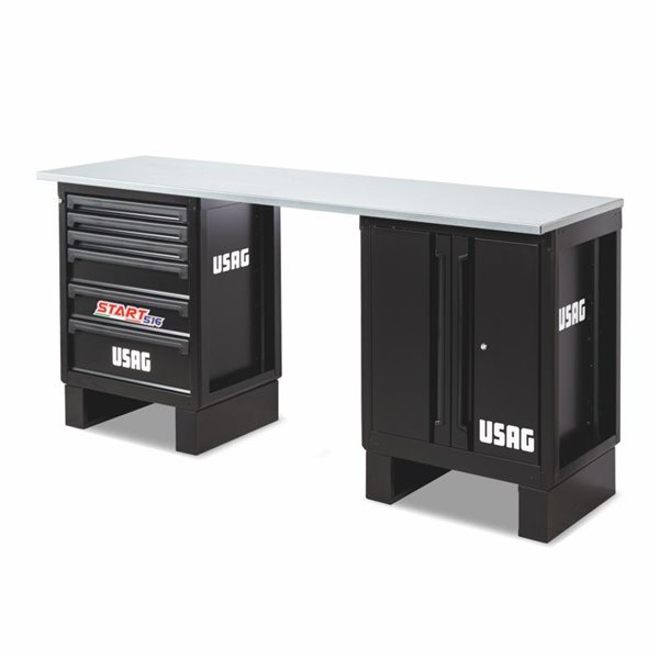 Usag 516 SA/BA BANCO DA LAVORO - PIANALE IN ACCIAIO