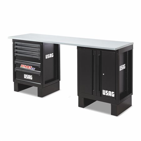 Usag 516 SA/BA BANCO DA LAVORO - PIANALE IN ACCIAIO