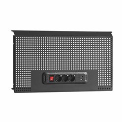 Usag 516 SA6T PANNELLO FORATO PORTAUTENSILI CON 3 PRESE SCHUKO E 2 PORTE USB