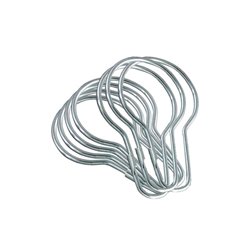 Pack of 7 Lansec 47mm Diameter Welding Curtain Rings