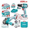 Set Avvitatore + Smerigliatrice Angolare 115 mm, 20V TOTAL - Cod. 4706400002