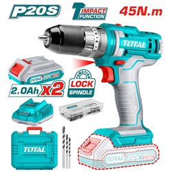 Trapano avvitatore a percussione 20 V, 45 Nm