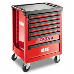 Usag 516 St7V  Roller Cabinet Red Empty