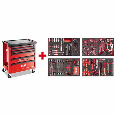 USAG 516 STXL6MM  Carrello START con assortimento MANUTENZIONE 495 MC (300 pz)                