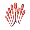 USAG 091 SH8  Serie di 8 giraviti per viti con intaglio, per viti con impronta a croce PHILLIPS® e per viti con impronta a croce