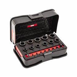 USAG 458 S20  Assortimento di estrattori per viti e dadi esagonali danneggiati (20 pz) LxPxH mm 210x130x60              