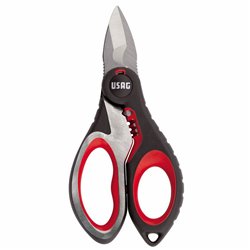 USAG 207 E  Forbice professionale per elettricisti - struttura integrale in acciaio inox L mm 155 a mm 40 Peso gr 150          