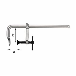 USAG 997 A  Morsetto a vite a mm 250 b mm 120 Sezione  mm 22x10,5 Peso kg 1,2        
