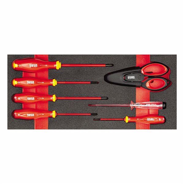 USAG 519 M 091B  Modulo in spugna bicolore assortito (7 pz) LxPxH mm 415x188x45              