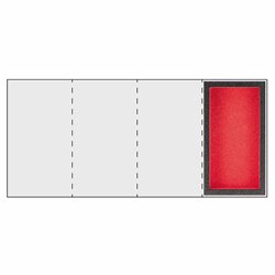 USAG 519 MSK1  Modulo in spugna bicolore vuoto per minuteria LxPxH mm 188x104x45 Peso gr 50            