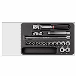 USAG 519/604BB  Modulo in termoformato assortito (18 pz) LxPxH mm 311x188x45 Peso kg 1,3            