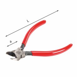 Usag 187 C tronchese a tagliente raso diagonale piegato a 45° per materiali plastici