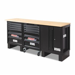 Usag 516 SA/BCL banco da lavoro - pianale in legno con carrello