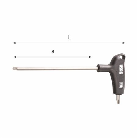 Usag 280 Hxtx T20 Chiavi maschio con profilo TORX® speciale X-Grip e impugnatura bimateriale