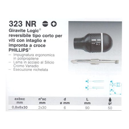 323 R 1x60 PH2  GIRAVITE  (E)