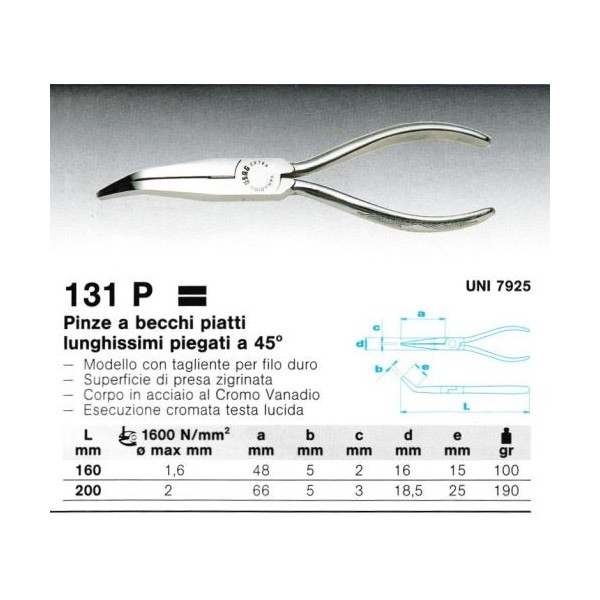 131 P 160  PINZA BECCHI PIATTI       (E)