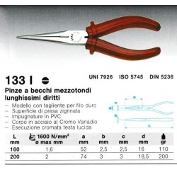133 I 200  PINZA A BECCHI MEZZITONDI (E)