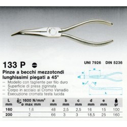 133 P 200  PINZA A BECCHI MEZZITONDI (E)