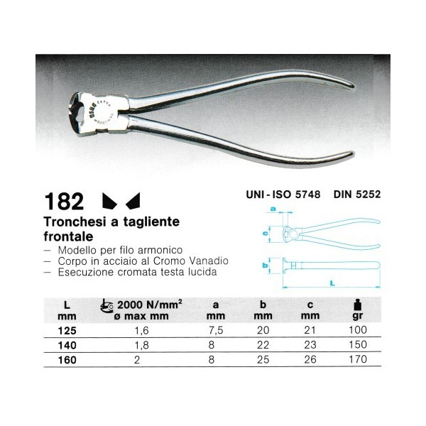 182 160  TRONCHESE FRONTALE        (B)