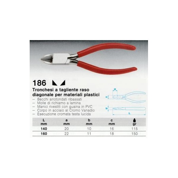 186 140  TRONCHESE DIAGONALE (B)