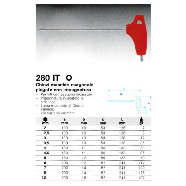 280 IT 3.5  CHIAVE MASCHIO             (E)