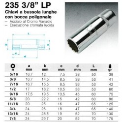 235 3/8 LP 5/16  CHIAVE A BUSSOLA      (B)