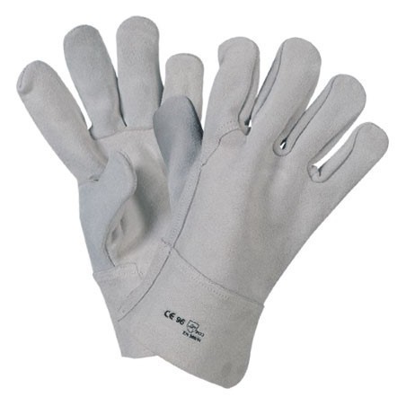 GUANTO PELLE CROSTA MANICHETTA 7 cm. Trafimet